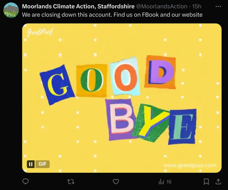 Bye bye X