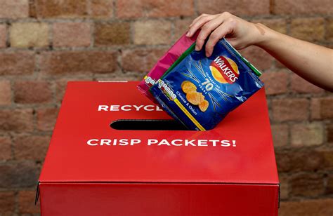 Crisp packet recycling landscape