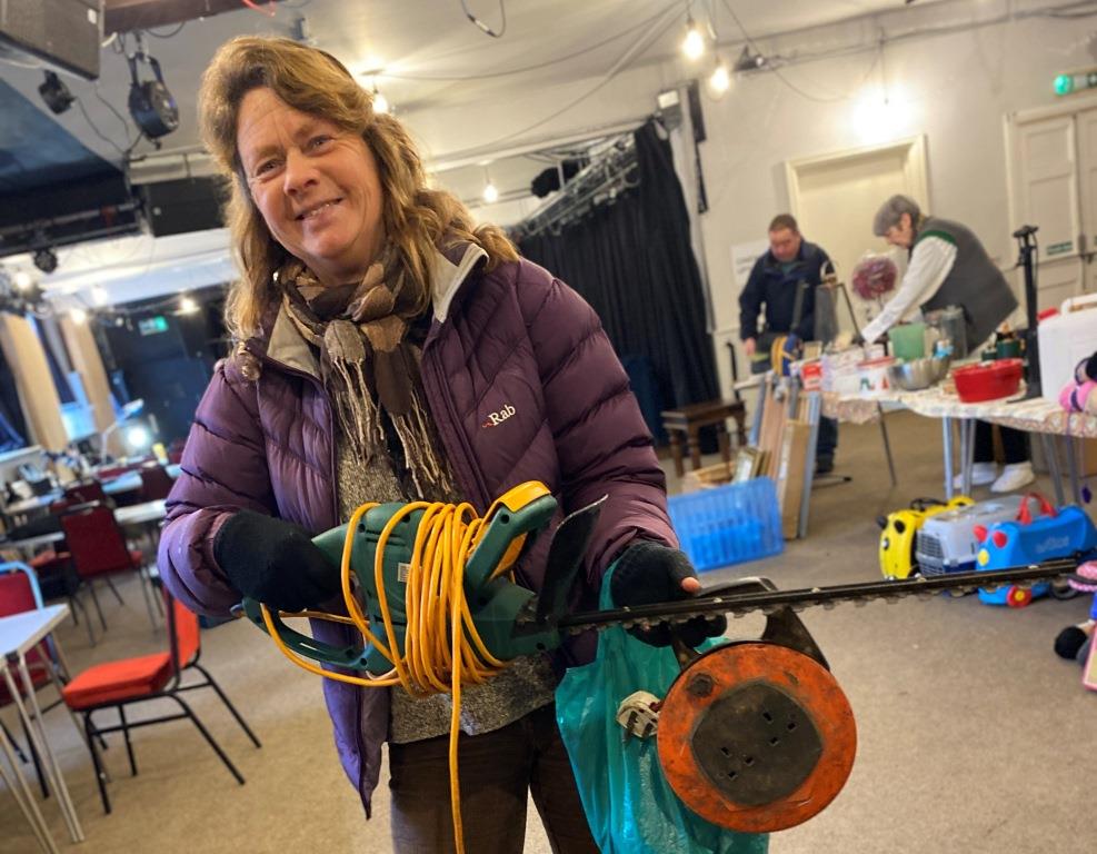 Hedge trimmer at Foxlowe Repair Cafe