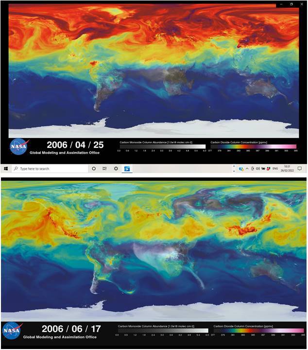 Screenshots of carbon in atm KTG